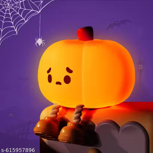 Cute Pumpkin Decor Silicone Night Lamp