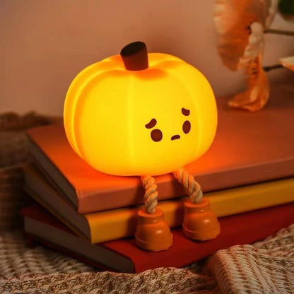 Cute Pumpkin Decor Silicone Night Lamp