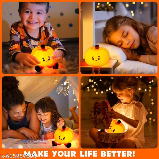 Cute Pumpkin Decor Silicone Night Lamp