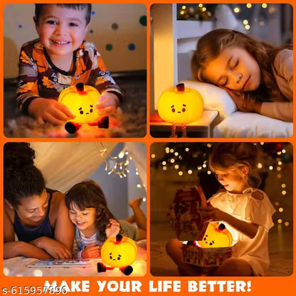 Cute Pumpkin Decor Silicone Night Lamp